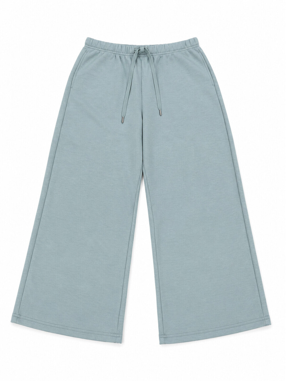 Women's Cotton Modal Knit Jersey Capri Wide Leg Loungewear Set Sz L - Picture 3 of 13